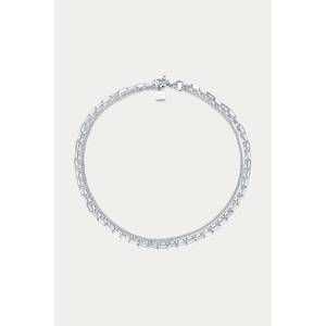 NEW F+H STUDIOS warrant triple chain necklace in silver